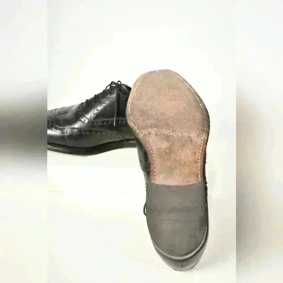 Vintage 90s  CHURCH'S Chetwynd Black Leather Brogue Dress Shoes 9.5US England - Picture 9 of 10